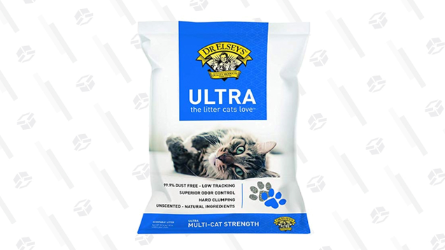 Dr. Elsey’s Ultra Premium Clumping Cat has strong odor control, is 99.9% dust-free, and clumps for easy litter box cleaning.